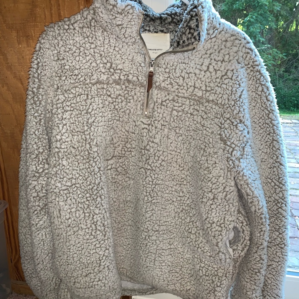 Fleece quarter zip jacket